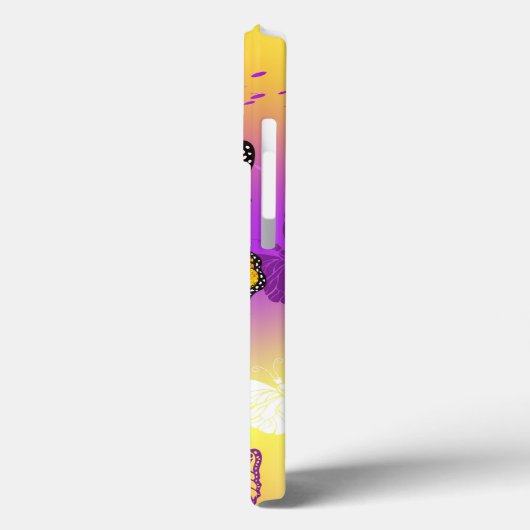 Monarch Butterflies op Paarse achtergrond Case-Mate iPhone Case (Achterkant / Links)