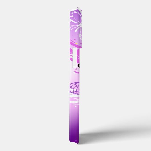 Monarch Butterflies op Paarse achtergrond Case-Mate iPhone Case (Achterkant / Rechts)