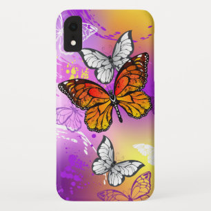 Monarch Butterflies op Paarse achtergrond Case-Mate iPhone Case