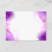 Monarch Butterflies op Paarse achtergrond Contactkaartje (Achterkant)