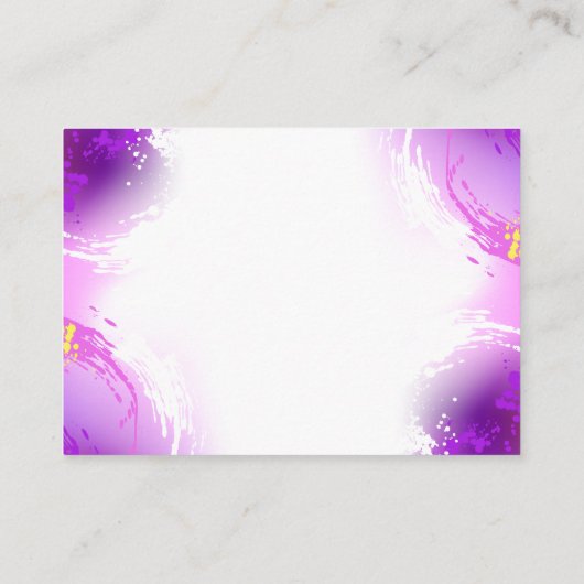 Monarch Butterflies op Paarse achtergrond Contactkaartje (Achterkant)