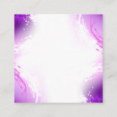 Monarch Butterflies op Paarse achtergrond Contactkaartje (Achterkant)