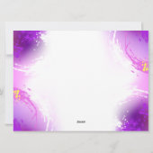 Monarch Butterflies op Paarse achtergrond Feestdagenkaart (Achterkant)