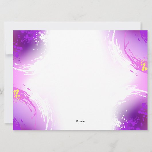 Monarch Butterflies op Paarse achtergrond Feestdagenkaart (Achterkant)