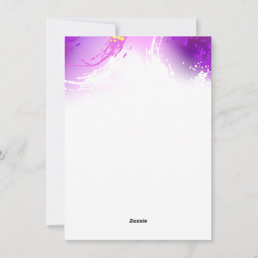 Monarch Butterflies op Paarse achtergrond Feestdagenkaart (Achterkant)