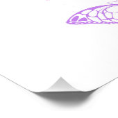 Monarch Butterflies op Paarse achtergrond Foto Afdruk (Hoek)