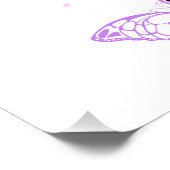 Monarch Butterflies op Paarse achtergrond Foto Afdruk (Hoek)