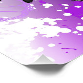 Monarch Butterflies op Paarse achtergrond Foto Afdruk (Hoek)