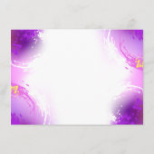 Monarch Butterflies op Paarse achtergrond Informatiekaartje (Achterkant)