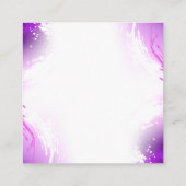 Monarch Butterflies op Paarse achtergrond Informatiekaartje (Achterkant)