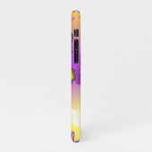 Monarch Butterflies op Paarse achtergrond iPhone Hoesje (Linkerkant)