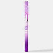 Monarch Butterflies op Paarse achtergrond iPhone Hoesje (Rechterkant)