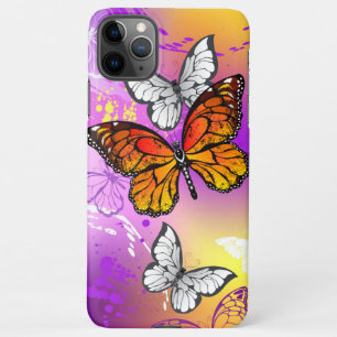 Monarch Butterflies op Paarse achtergrond iPhone 11Pro Max Hoesje