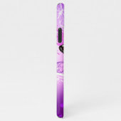 Monarch Butterflies op Paarse achtergrond iPhone Hoesje (Rechterkant)