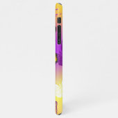 Monarch Butterflies op Paarse achtergrond iPhone Hoesje (Linkerkant)