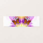 Monarch Butterflies op Paarse achtergrond Kaart (Buitenkant ongevouwen)