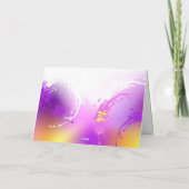 Monarch Butterflies op Paarse achtergrond Kaart (Achterkant)