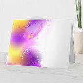 Monarch Butterflies op Paarse achtergrond Kaart (Achterkant)