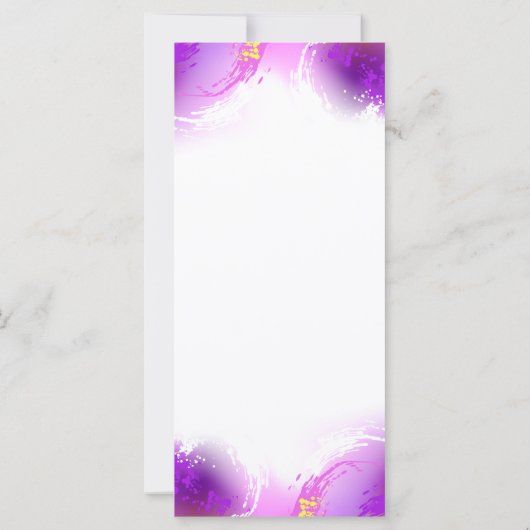 Monarch Butterflies op Paarse achtergrond Kaart (Achterkant)