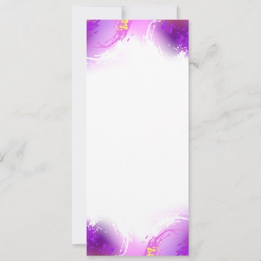 Monarch Butterflies op Paarse achtergrond Kaart (Achterkant)