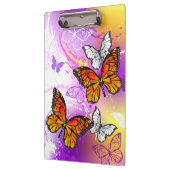 Monarch Butterflies op Paarse achtergrond Klembord (Links)