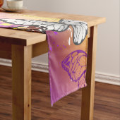 Monarch Butterflies op Paarse achtergrond Medium Tafelloper (Voorbeeld)