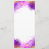 Monarch Butterflies op Paarse achtergrond Menu (Achterkant)