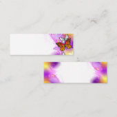 Monarch Butterflies op Paarse achtergrond Mini Visitekaartje (Voorkant / Achterkant)