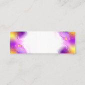 Monarch Butterflies op Paarse achtergrond Mini Visitekaartje (Achterkant)