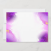 Monarch Butterflies op Paarse achtergrond Notitiekaartje (Achterkant)