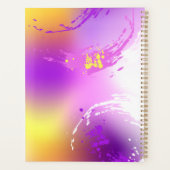 Monarch Butterflies op Paarse achtergrond Planner (Achterkant)