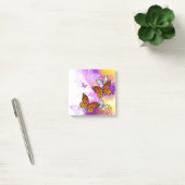 Monarch Butterflies op Paarse achtergrond Post-it® Notes (Kantoor)