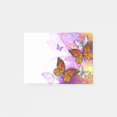 Monarch Butterflies op Paarse achtergrond Post-it® Notes (Voorkant)