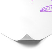 Monarch Butterflies op Paarse achtergrond Poster (Hoek)