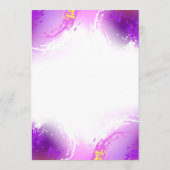 Monarch Butterflies op Paarse achtergrond Programmakaart (Achterkant)