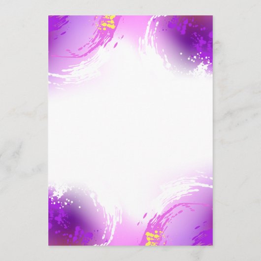 Monarch Butterflies op Paarse achtergrond Programmakaart (Achterkant)