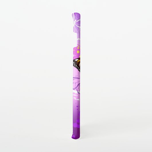 Monarch Butterflies op Paarse achtergrond Samsung Galaxy Hoesje (Rechterkant)