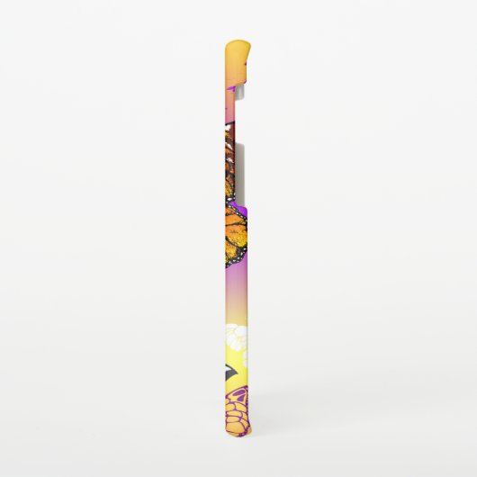 Monarch Butterflies op Paarse achtergrond Samsung Galaxy Hoesje (Linkerkant)