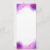 Monarch Butterflies op Paarse achtergrond Save The Date (Achterkant)