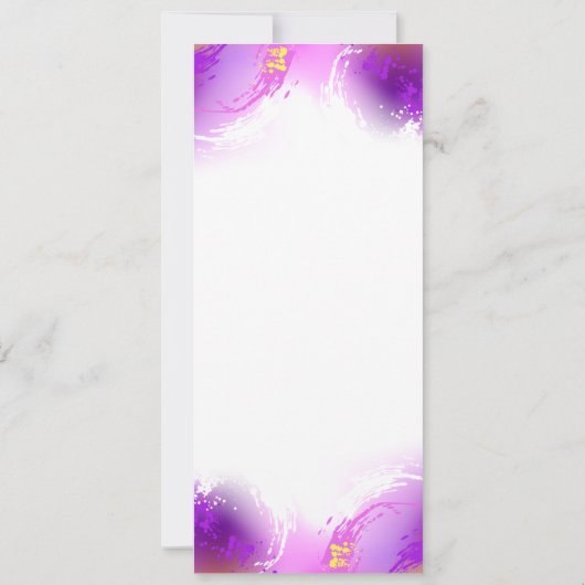 Monarch Butterflies op Paarse achtergrond Save The Date (Achterkant)