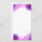 Monarch Butterflies op Paarse achtergrond Save The Date (Achterkant)