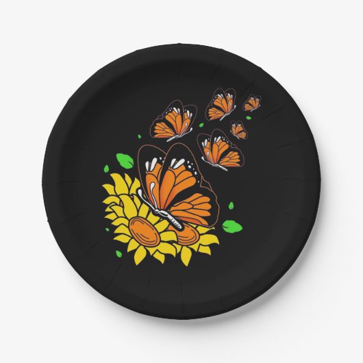 Monarch Butterflies Papieren Bordje (Voorkant)