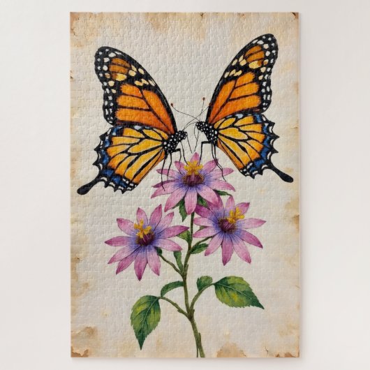 Monarch Butterflies Perfect Heart Symmetry Legpuzzel (Verticaal)