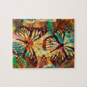 Monarch Butterflies Psychedelic Tie Dye Legpuzzel (Horizontaal)