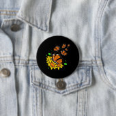 Monarch Butterflies Ronde Button 7,6 Cm (In situ)