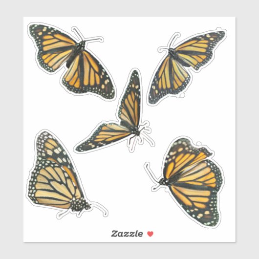 Monarch Butterflies Sticker (Vel)