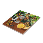 Monarch Butterflies Tea Party Tegeltje (Zijkant)