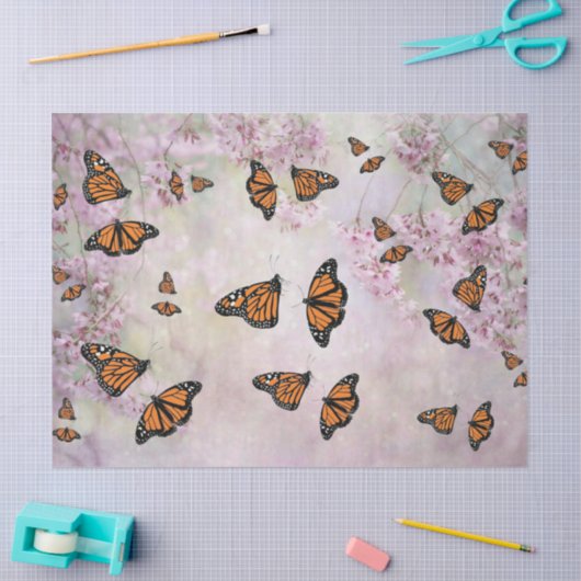 Monarch Butterflies Tissuepapier (Craft)