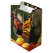 Monarch Butterflies Wildlife Flowers Floral Medium Cadeauzakje (Voorkant Gekanteld)