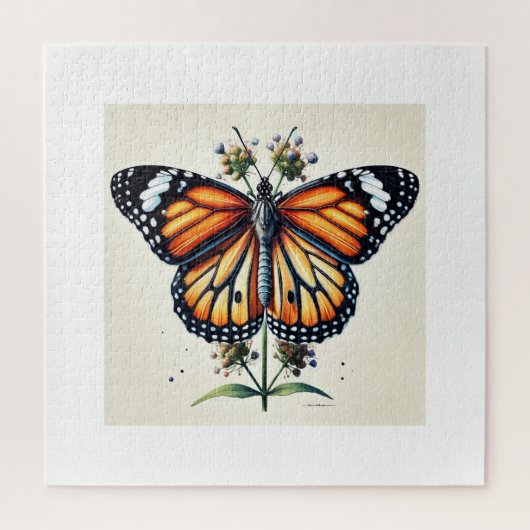 Monarch butterfly 150624IREF111 - Watercolor Legpuzzel (Verticaal)